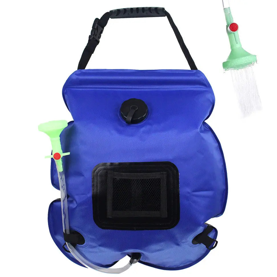 🚿 20L Solar Camping Shower Bag – Outdoor Portable Shower with Water Tube & Nozzle | Solar Heated | Leakproof PVC | for Hiking, Mountaineering, Beach & Camping - megalifehack.com