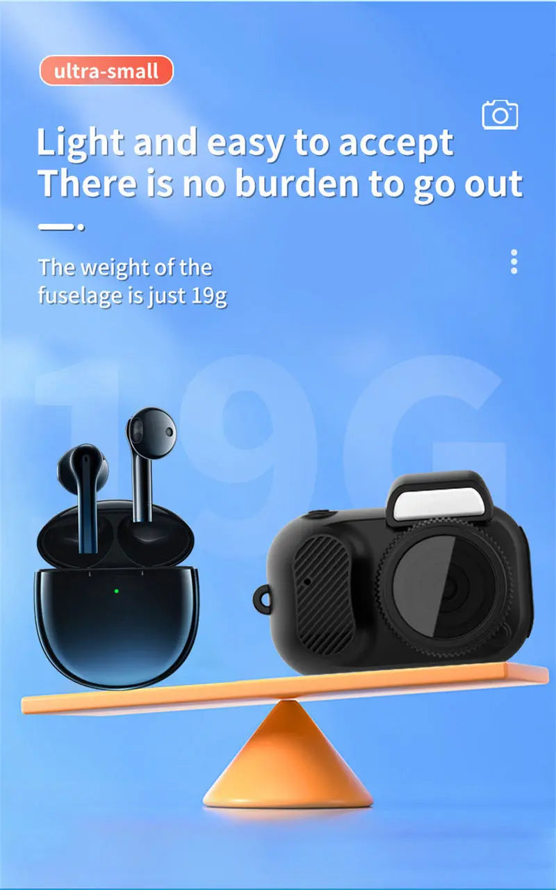 🎥 1080P HD Mini Camcorder – Compact Digital Camera with Display Screen | Loop Recording, One-Button Video, TF Card Support up to 512GB | Built-In Battery | Portable Gift for Kids & Adults - megalifehack.com
