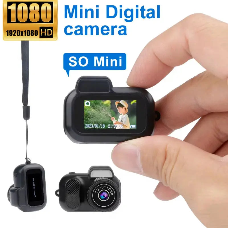 🎥 1080P HD Mini Camcorder – Compact Digital Camera with Display Screen | Loop Recording, One-Button Video, TF Card Support up to 512GB | Built-In Battery | Portable Gift for Kids & Adults - megalifehack.com