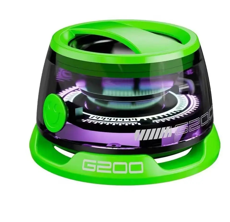 🔊 Mini Bluetooth Speaker with RGB Lights – Magnetic Portable Wireless Speaker | Waterproof, Wall-Mountable, 6-7H Playtime, 360° Sound | Built-in Mic, Card Slot, Alarm & More - megalifehack.com