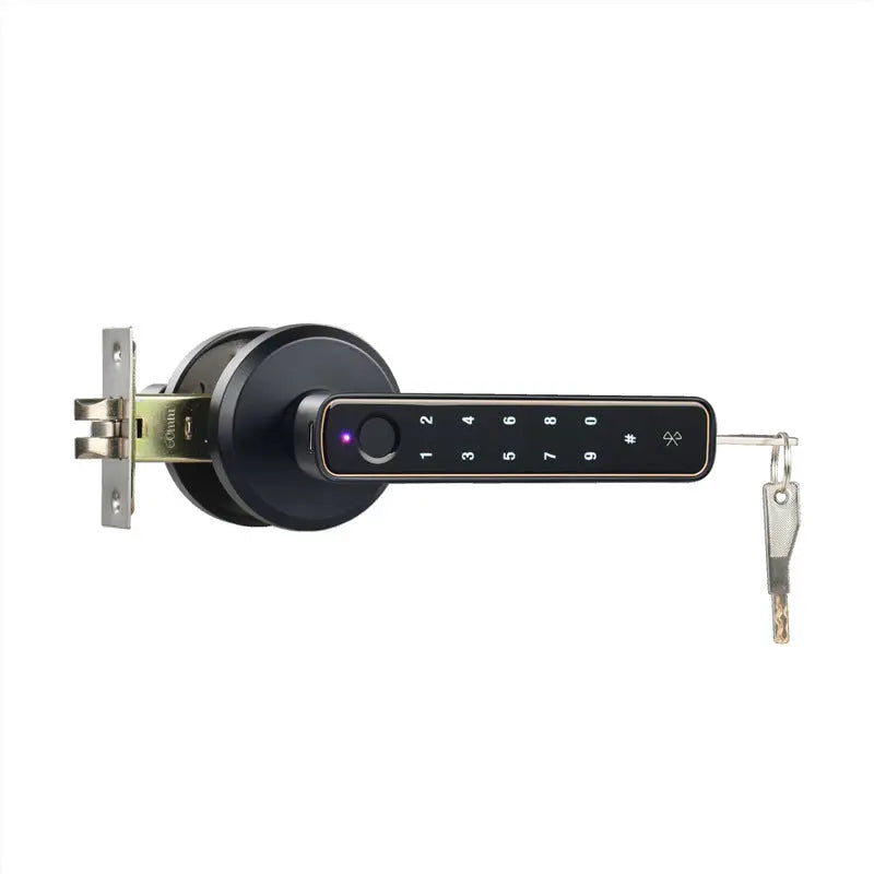 🔐 Smart Fingerprint & Password Door Lock – Modern Keyless Entry | 3-in-1 Access (Fingerprint, Code, Key) | For Interior & Wooden Doors | Secure & Stylish - megalifehack.com