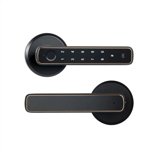 🔐 Smart Fingerprint & Password Door Lock – Modern Keyless Entry | 3-in-1 Access (Fingerprint, Code, Key) | For Interior & Wooden Doors | Secure & Stylish - megalifehack.com