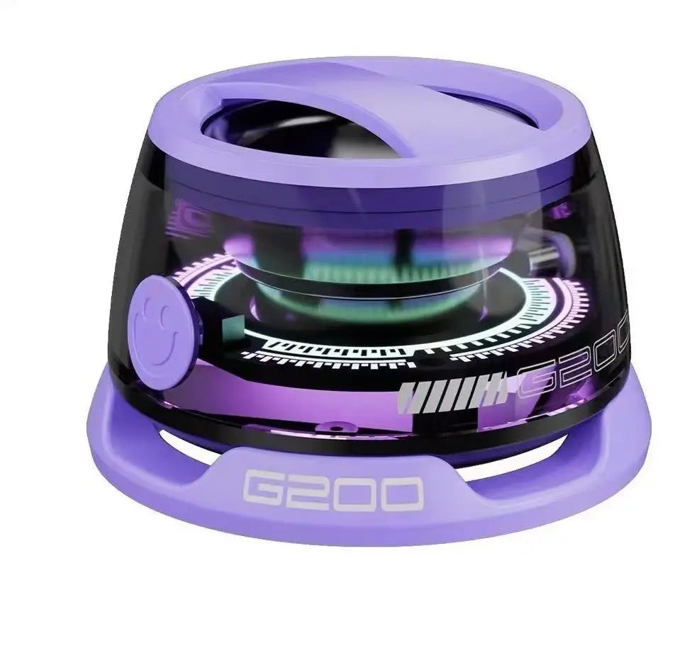 🔊 Mini Bluetooth Speaker with RGB Lights – Magnetic Portable Wireless Speaker | Waterproof, Wall-Mountable, 6-7H Playtime, 360° Sound | Built-in Mic, Card Slot, Alarm & More - megalifehack.com