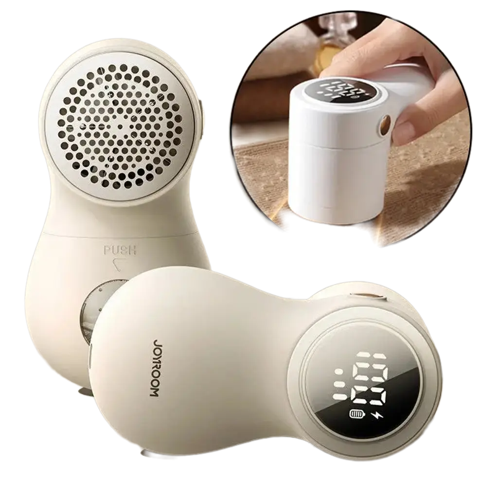 ✨ Electric Fabric Lint Remover – Rechargeable Clothes Fuzz Shaver with 6 Stainless Steel Blades | 1200mAh Battery, Anti-Flyaway Suction, Compact Design | White, Pink, Beige megalifehack.com