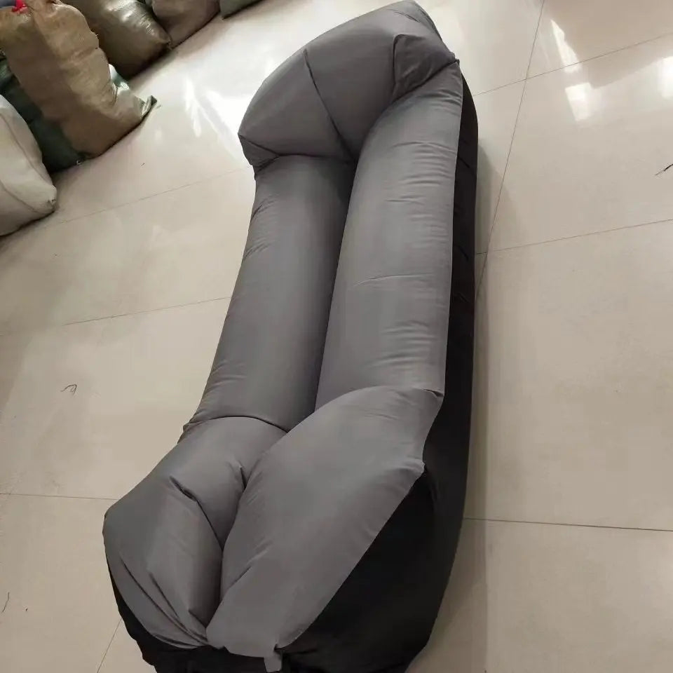 🌞 Inflatable Outdoor Sofa – Ultra-Light Air Lounger for Picnics, Festivals, Beach; Camping | 230x70cm | Up to 300kg Capacity - megalifehack.com