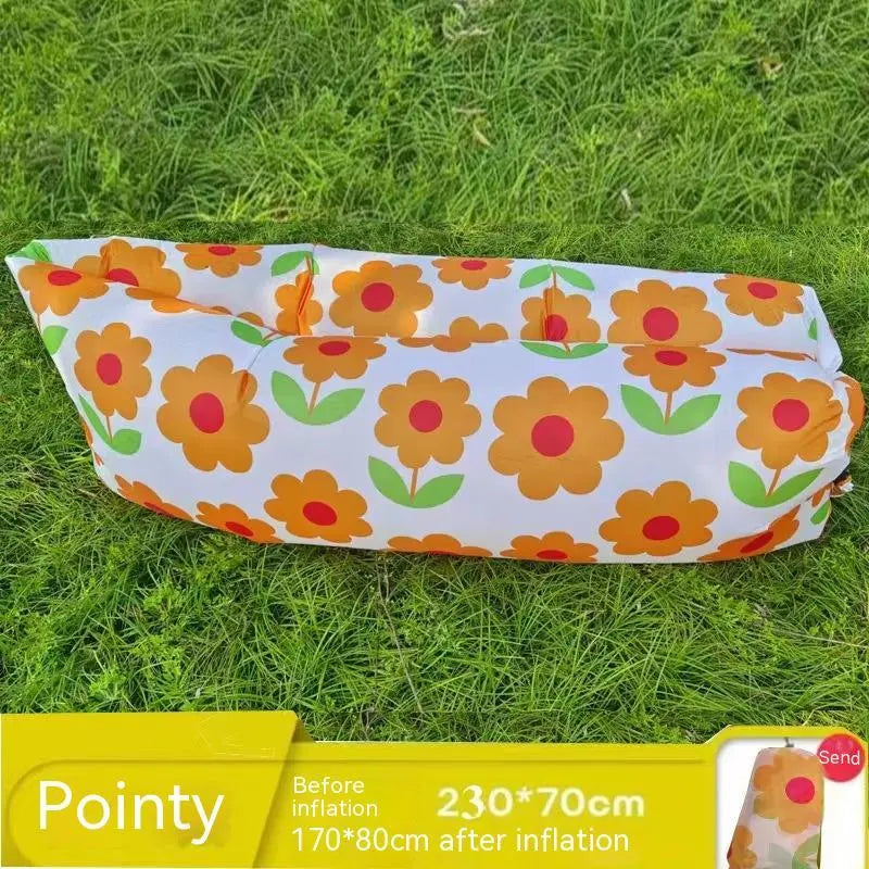🌞 Inflatable Outdoor Sofa – Ultra-Light Air Lounger for Picnics, Festivals, Beach; Camping | 230x70cm | Up to 300kg Capacity - megalifehack.com