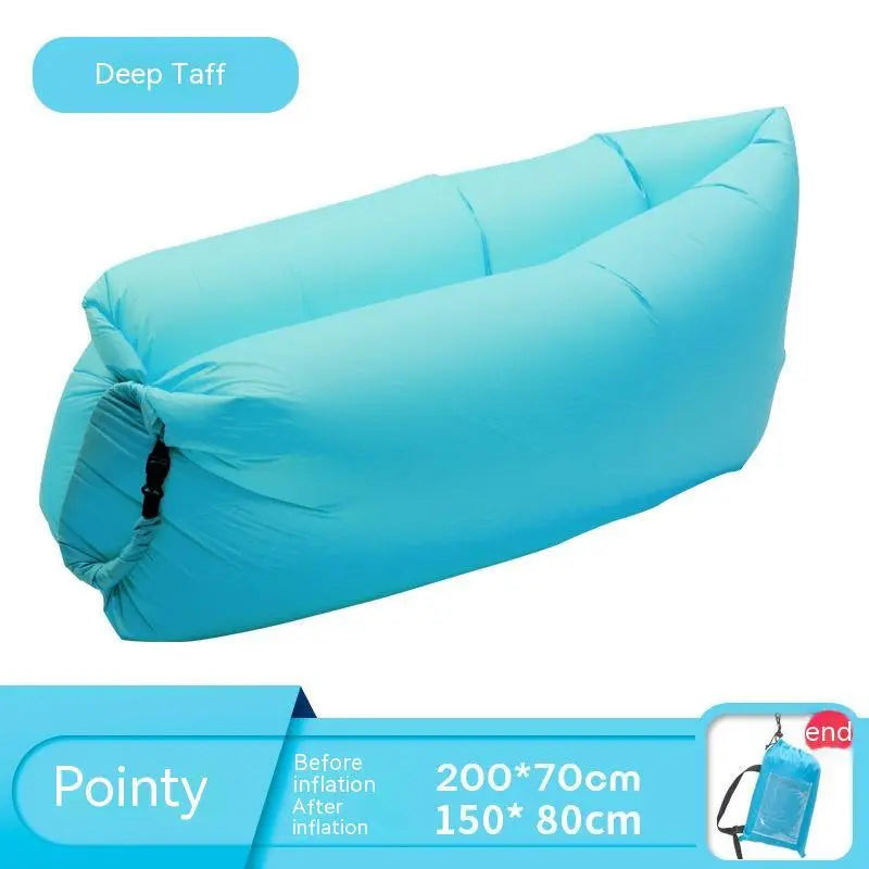 🌞 Inflatable Outdoor Sofa – Ultra-Light Air Lounger for Picnics, Festivals, Beach; Camping | 230x70cm | Up to 300kg Capacity - megalifehack.com