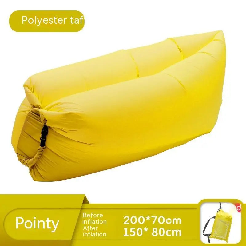 🌞 Inflatable Outdoor Sofa – Ultra-Light Air Lounger for Picnics, Festivals, Beach; Camping | 230x70cm | Up to 300kg Capacity - megalifehack.com