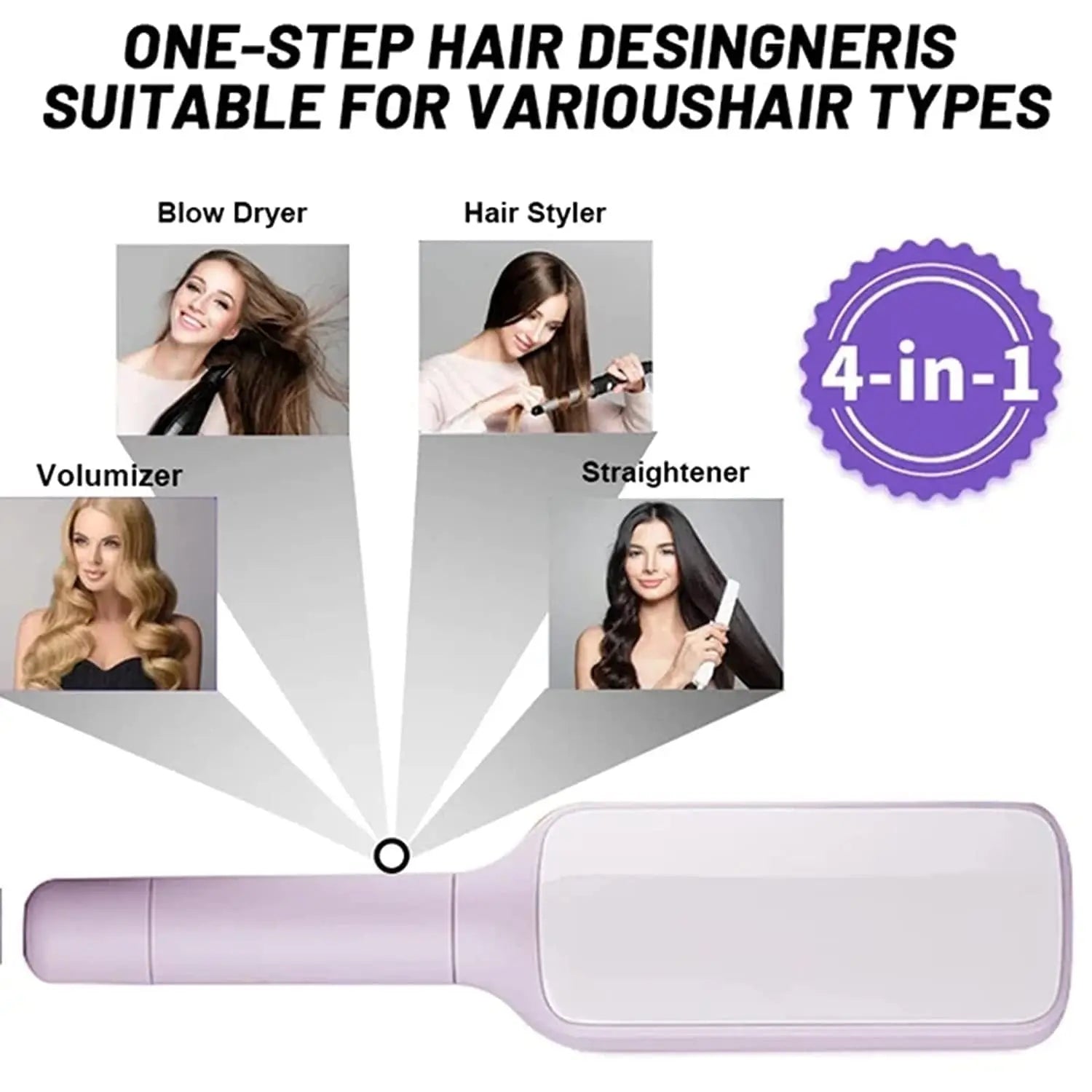 💆 Self-Cleaning Anti-Static Massage Comb – Rotating Handle for Easy Hair Removal | Scalp Massage & Dandruff Relief | Detangler Brush for All Hair Types | Ergonomic Design - megalifehack.com