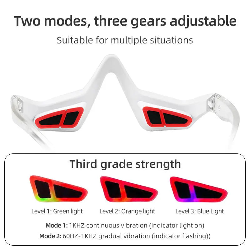 👁️ USB Rechargeable Eye Protection Device – Health Care Eye Massager for Home Use | Clear or White Legs | Soothing Eye Relief & Visual Wellness - megalifehack.com