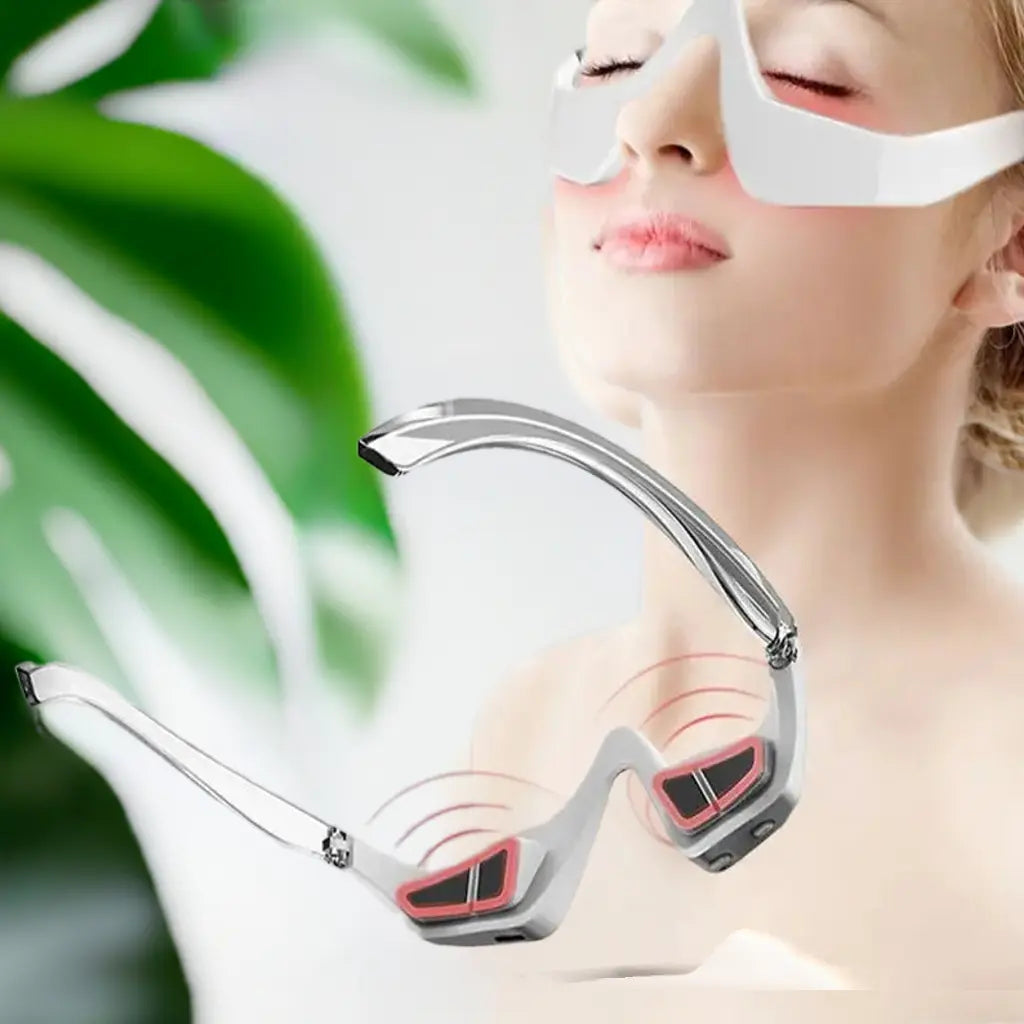USB Rechargeable Eye Rims Protection Device – Health Care Eye Massager for Home Use | Clear or White Legs | Soothing Eye Relief & Visual Wellness megalifehack.com