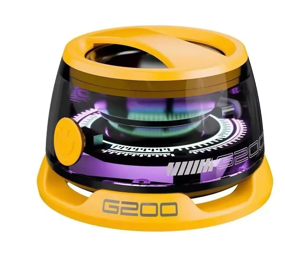 🔊 Mini Bluetooth Speaker with RGB Lights – Magnetic Portable Wireless Speaker | Waterproof, Wall-Mountable, 6-7H Playtime, 360° Sound | Built-in Mic, Card Slot, Alarm & More - megalifehack.com