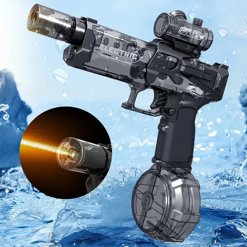💦 Ice Mouse Electric Water Gun – Pulse Blaster with USB Charging & Battery | Long-Range Automatic Water Soaker | Waterproof & Durable | Ages 7–14 - megalifehack.com